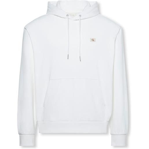 CALVIN KLEIN felpa cappuccio badge