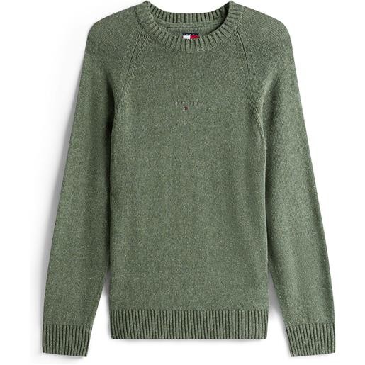 TOMMY JEANS maglione girocollo slim linear raglan