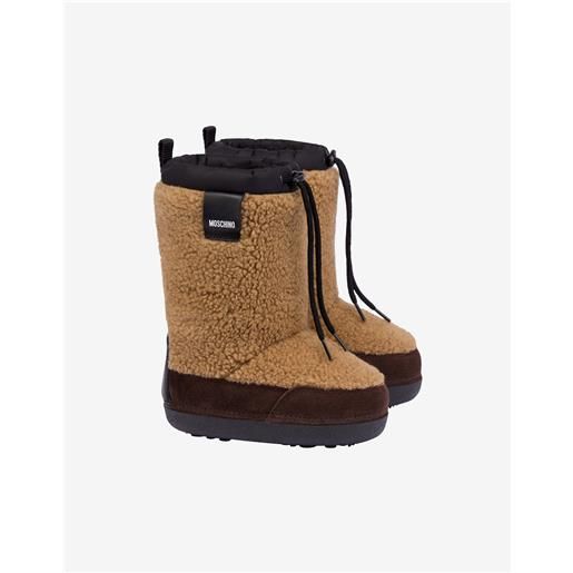 Moschino - stivali da neve in tessuto soft - marrone;Nero