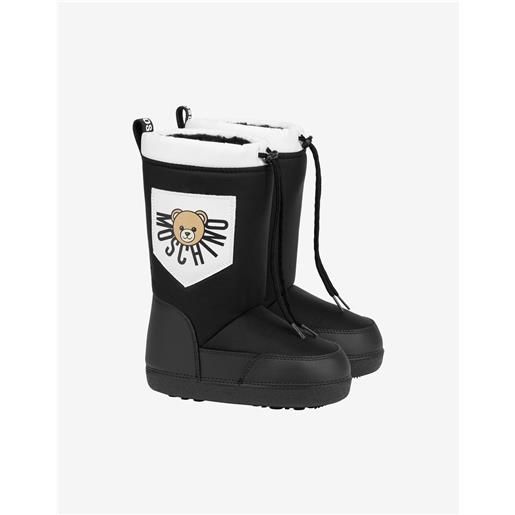 Moschino - stivali da neve in nylon Moschino teddy bear - bianco;Nero
