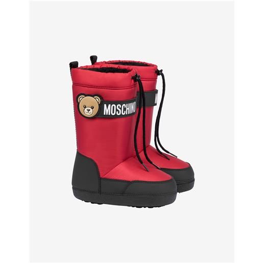 Moschino - stivali da neve in nylon Moschino teddy bear - rosso
