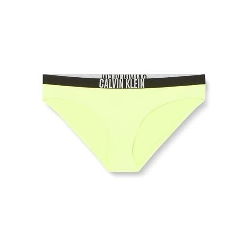 Calvin Klein slip bikini con fascia donna con logo, verde (citrust burst), xl
