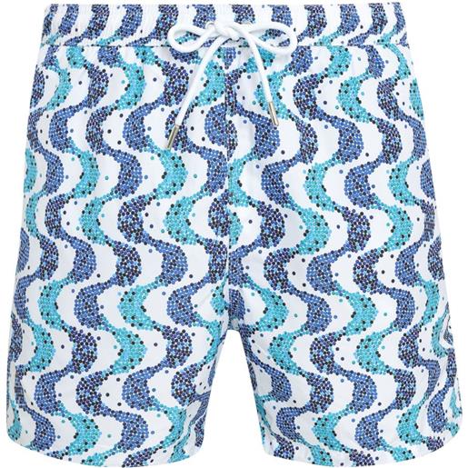 Amir Slama costume da bagno con stampa - blu