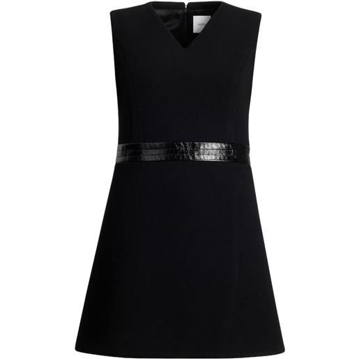 Patou abito corto con scollo a v - nero