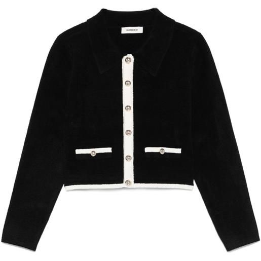 SANDRO cardigan con bottoni - nero