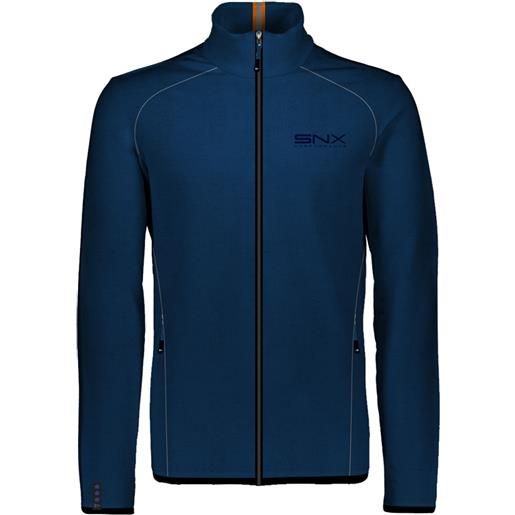 Scuola nautica italiana - felpa uomo knit fleece blu