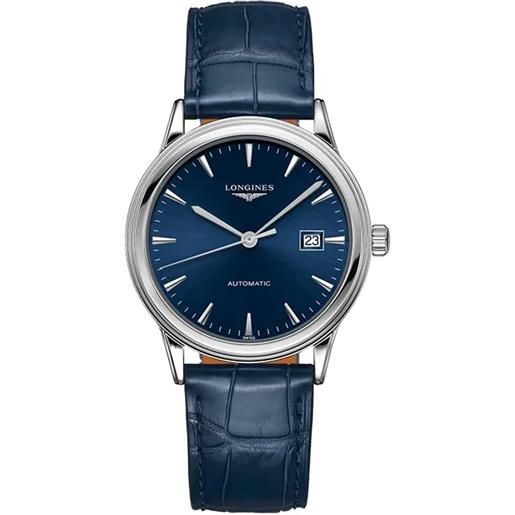 Longines orologio flagship l4.984.4.92.2 auto blu 40mm uomo Longines