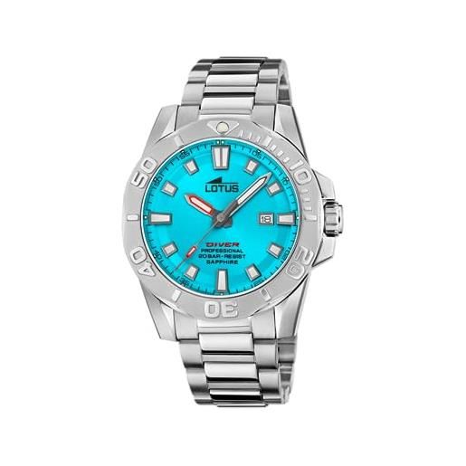 Lotus Orologio Uomo 18954/1: Cassa In Acciaio, Cinturino In Pelle, Impermeabile 5 ATM, Vetro Minerale