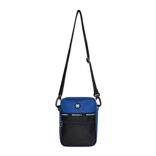 DC Shoes starcher, bagaglio a mano da uomo, 2,5 l, dark denim, denim scuro, taglia unica