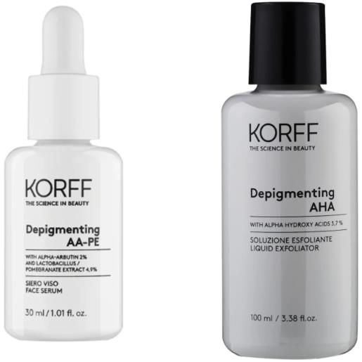 Korff siero viso depigmentante con soluzione esfoliante illuminante