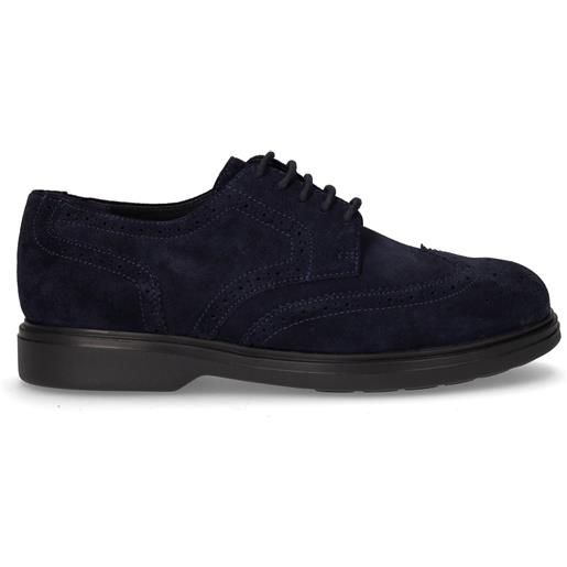 GEOX ottavio stringata casual in pelle stile inglese navy - uomo - navy