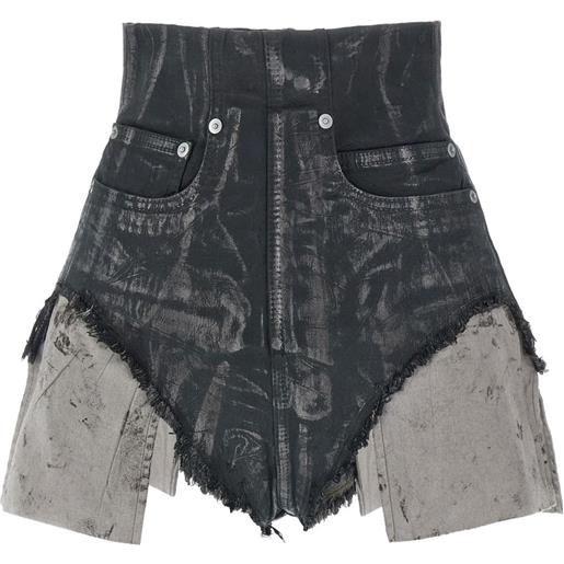 Rick Owens DRKSHDW shorts dirt cutoffs - nero