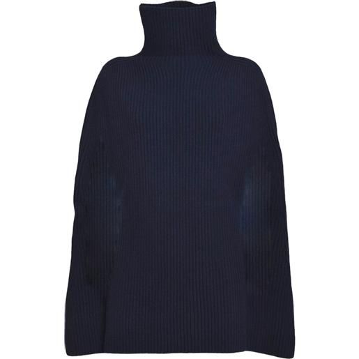 Jil Sander mantella a collo alto - toni neutri