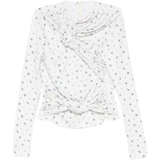 Rokh blusa a fiori - bianco