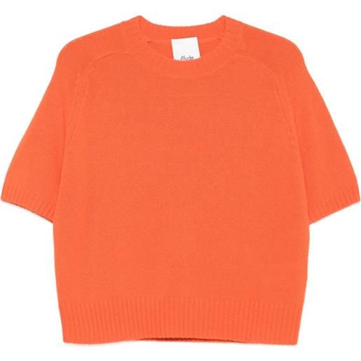 Allude maglione a maniche corte - arancione