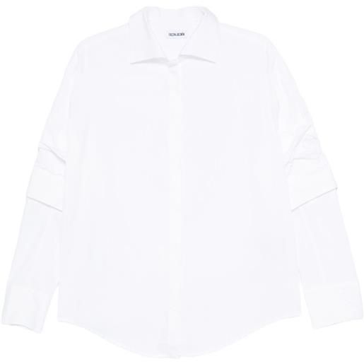 FAÇON JACMIN camicia con effetto trompe l'oeil - bianco