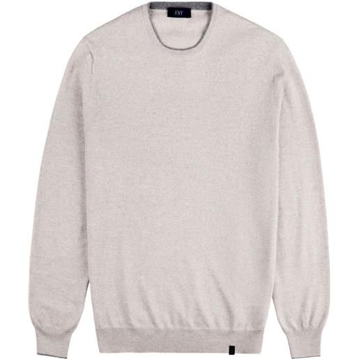 Fay maglione girocollo - toni neutri