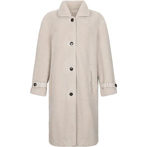 LIU JO cappotto con colletto classico - toni neutri