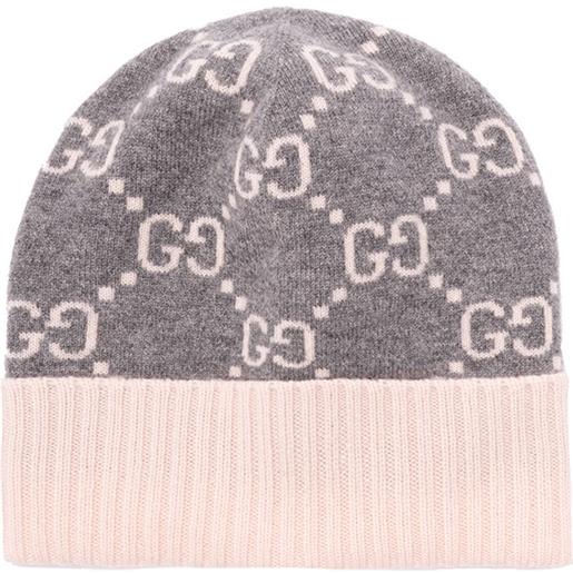 Gucci `gg` cashmere `jacquard` hat