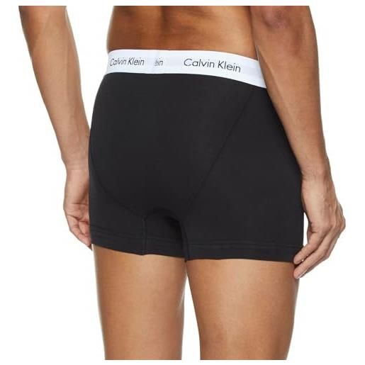 Calvin Klein low rise trunk boxershorts im 6er pack 4738rdh15779, biancheria intima uomo, bianco (white, grey, black), m
