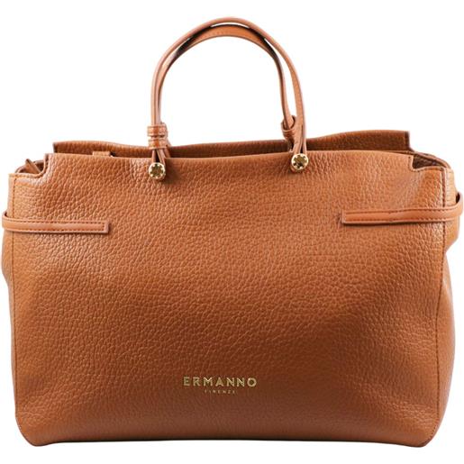 Ermanno Scervino borsa a mano con tracolla large tote unity - marrone