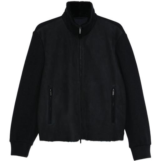 Giorgio Armani bomber a collo alto - nero