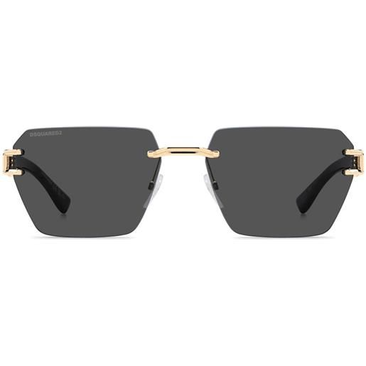 DSQUARED2 EYEWEAR occhiali da sole geometrici - nero