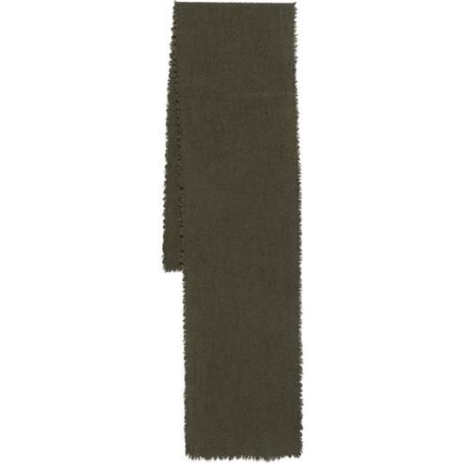 Faliero Sarti sciarpa con frange - verde