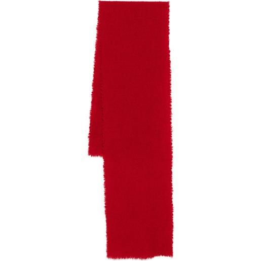 Faliero Sarti sciarpa con frange - rosso