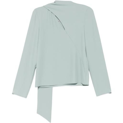 Patrizia Pepe blusa asimmetrica - verde