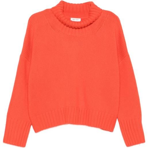 Soft Goat maglione a collo alto - arancione