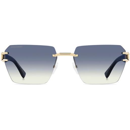 DSQUARED2 EYEWEAR occhiali da sole con montatura a giorno - nero