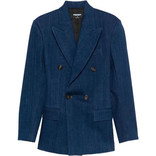 DSQUARED2 giacca doppiopetto - blu