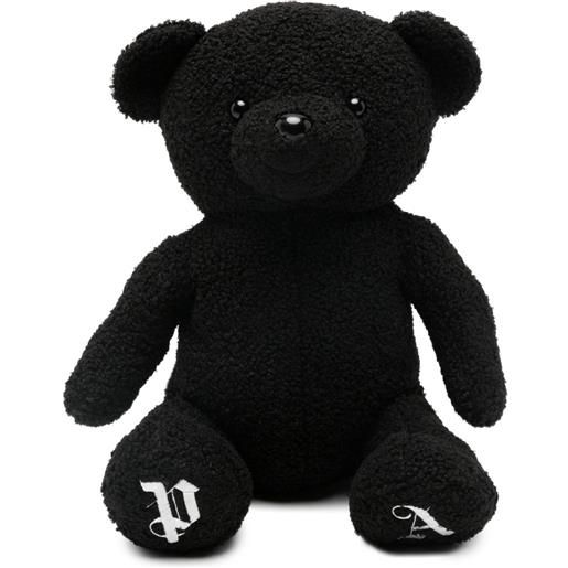 Palm Angels Kids zaino teddy bear con logo - nero