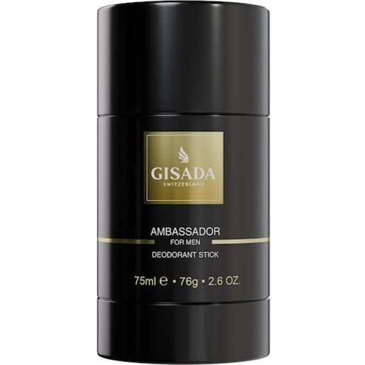 Gisada profumi-da-uomo ambassador-for-men. Deodorant stick 75 ml (399,33 € / 1 l)