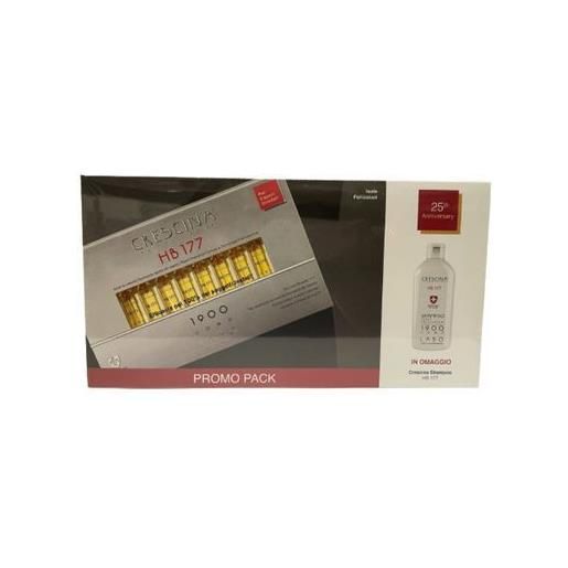 LABO INTERNATIONAL Srl crescina cofanetto hb 177 fiale uomo 1900 + shampoo hb177 iso follicolari 1900 uomo 200 ml in omaggio