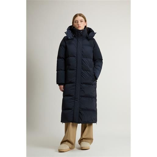 Woolrich donna kelly parka lungo blu taglia xxs