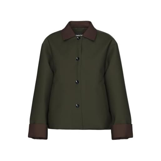 PIECES short jacket pcjorma corduroy-giacca corta, notte foresta, s donna