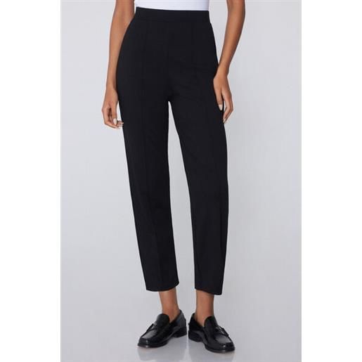 Tezenis pantaloni lunghi a sigaretta punto milano donna nero