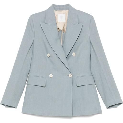 Eleventy blazer con effetto fiammato - grigio