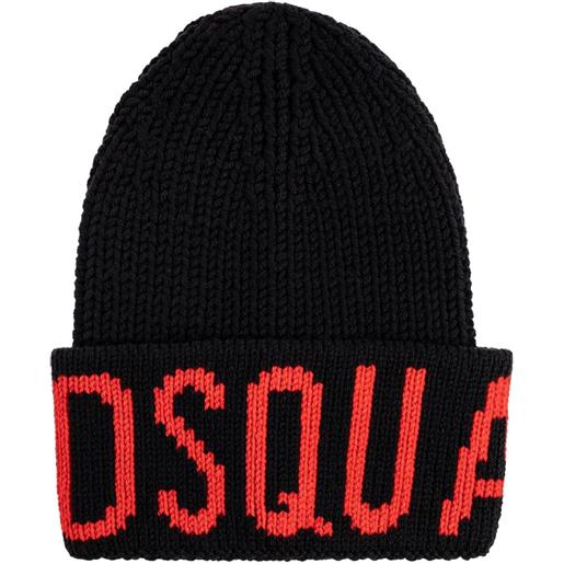 DSQUARED2 berretto in maglia - nero