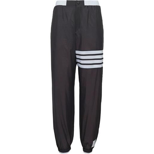 Thom Browne pantaloni sportivi con 4 righe - nero