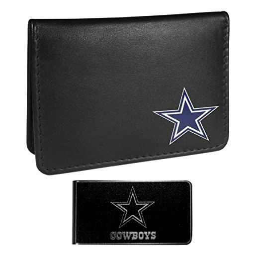 Siskiyou Sports nfl dallas cowboys weekend portafoglio pieghevole e fermasoldi nero, taglia unica