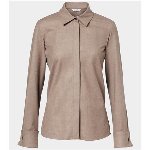 Max Mara camicia tebaide in misto cashmere