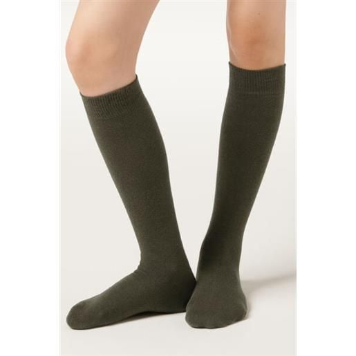Calzedonia calze lunghe in cotone bambini nero