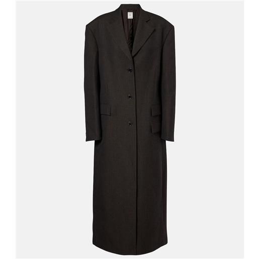 Calvin Klein Collection cappotto brooke in lana a righe