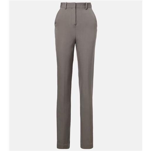 Calvin Klein Collection pantaloni lucia in lana a vita alta