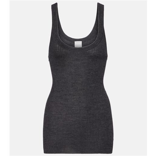 Calvin Klein Collection tank top ella in maglia di lana a coste