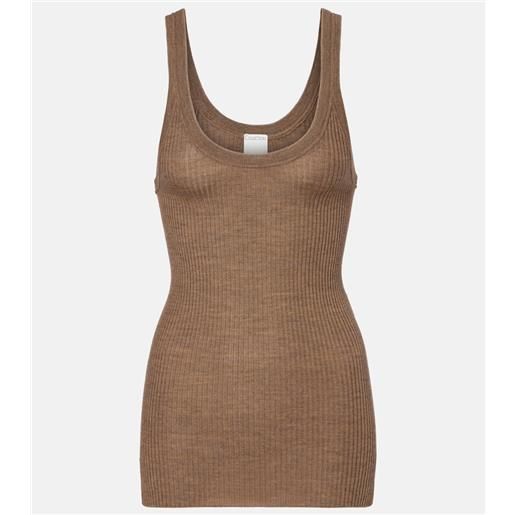 Calvin Klein Collection tank top ella in maglia di lana a coste