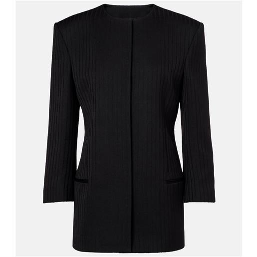 Calvin Klein Collection blazer in maglia di lana a coste